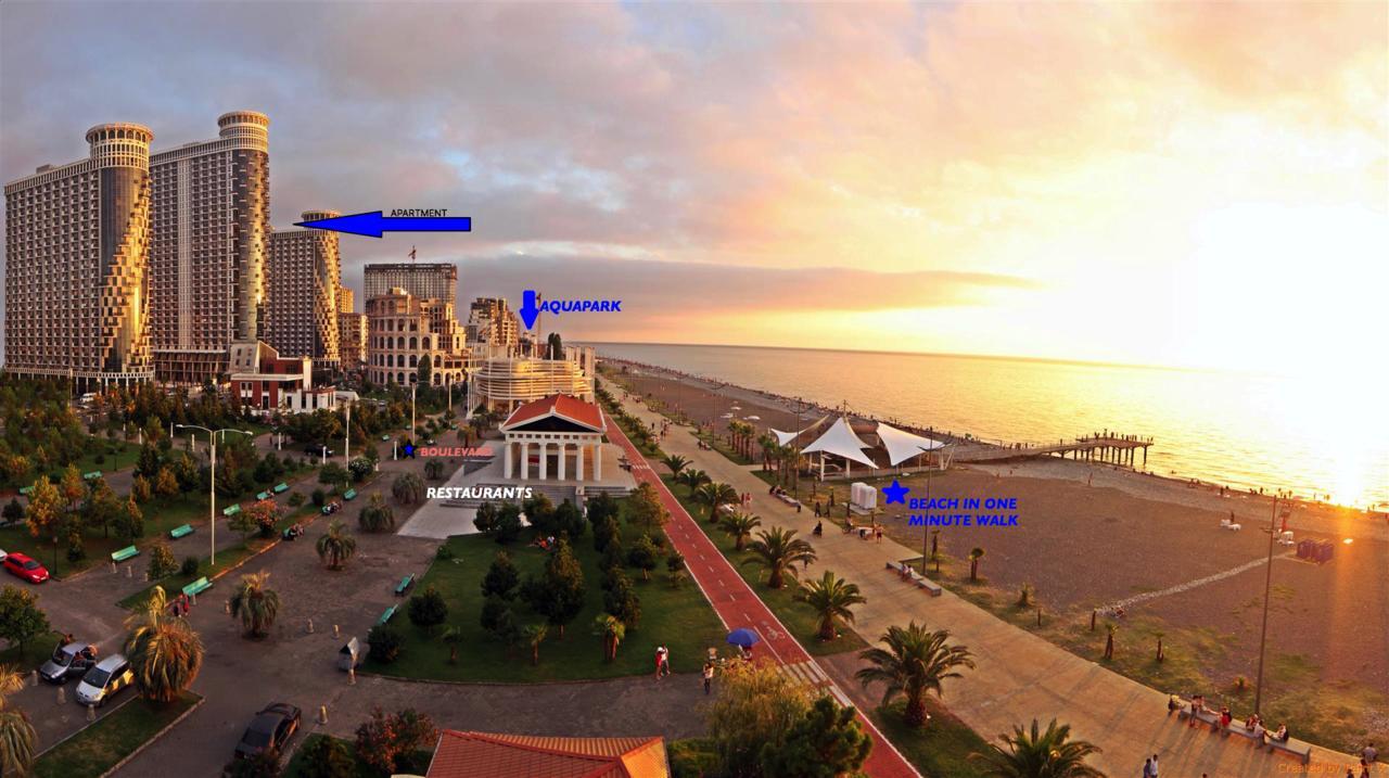 2Br Beachfront Batumi Apt Luxury & Sea Views Exterior foto